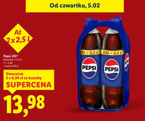 Napój Pepsi, XXL promocja w Lidl