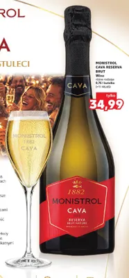 Wino musujące Monistrol Cava Reserva Brut promocja w Kaufland