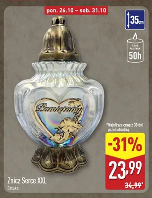 Znicz Serce Xxl promocja w Aldi