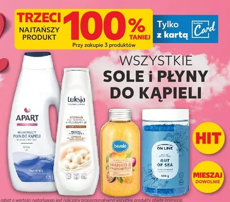 Sól, płyn do kąpieli  wszystkie rodzaje promocja w Kaufland