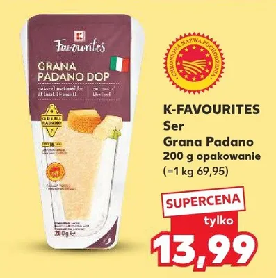 Ser grana padano ZANETTI promocja w Kaufland