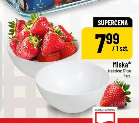 Miska szklana 17 cm promocja w POLOmarket
