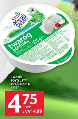 Twaróg półtłusty krążek Mazurski Smak promocja w Selgros