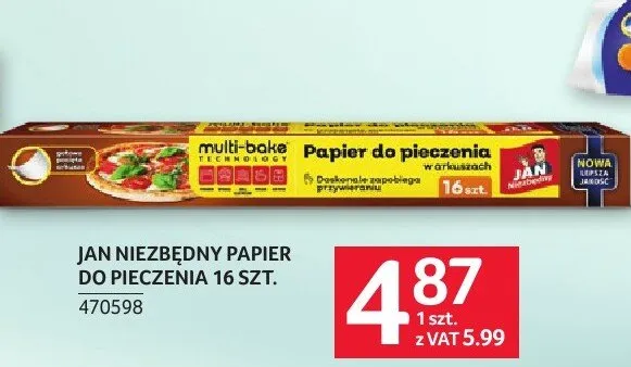 Papier do pieczenia Jan Niezbędny 16szt. promocja w Selgros