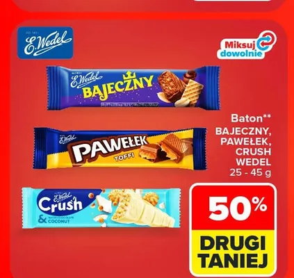 Baton Pawełek E.Wedel promocja w Carrefour Market