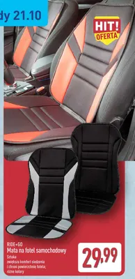 Mata na fotel samochodowy RIDE+GO promocja w Aldi