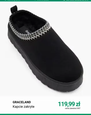 Kapcie zakryte Graceland promocja w Deichmann