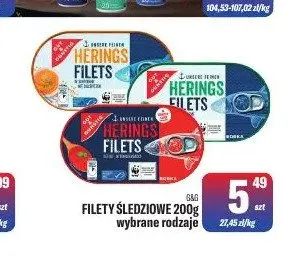 Filety śledziowe G&G promocja w Tomi Markt
