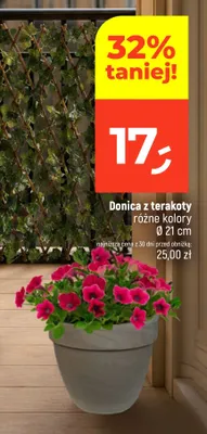 Donica z terakoty Ø 21cm promocja w Dealz