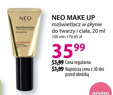 Rozświetlacz w płynie do twarzy i ciała promocja w Hebe