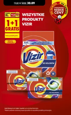 Proszek do prania Vizir do kolorów promocja w Biedronka