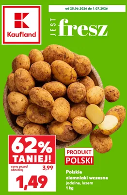 Ziemniaki wczesne jadalne polskie promocja w Kaufland