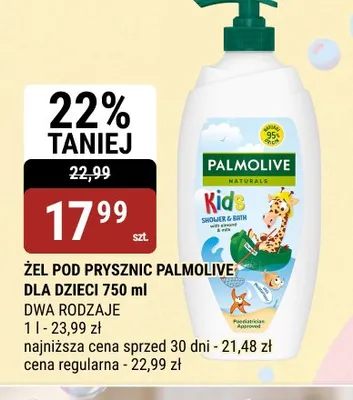 Żel pod prysznic dla dzieci Palmolive promocja w bi1