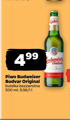 Piwo Budweiser Budvar Original promocja w Netto
