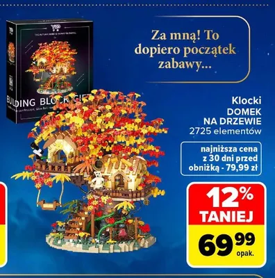 Klocki domek na drzewie promocja w Carrefour