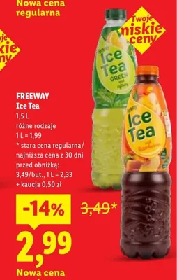 Ice Tea Green Tea Freeway promocja w Lidl