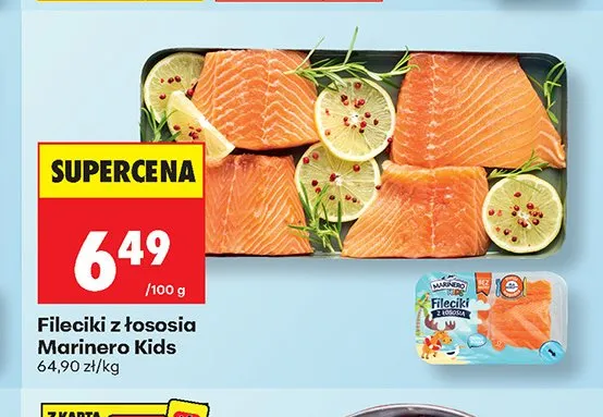 Fileciki z łososia Marinero Kids promocja w Biedronka