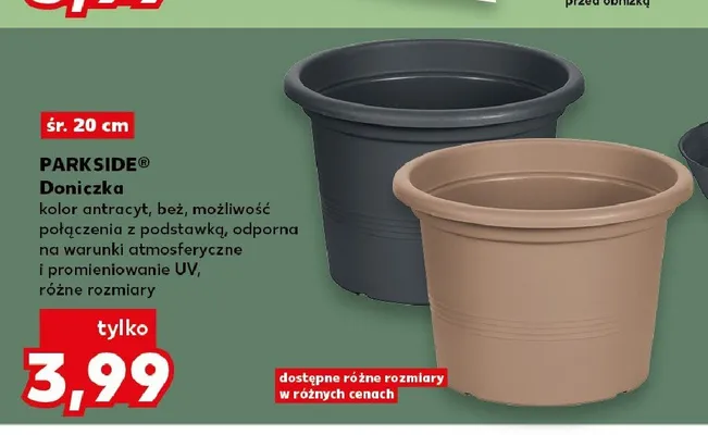 Doniczka PARKSIDE promocja w Kaufland