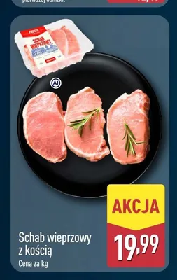 Schab wieprzowy z kością Mięsne Specjały promocja w Aldi