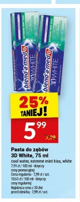 Pasta do zębów 3D White promocja w Twój Market
