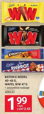 Baton E.Wedel wafel WW 47g promocja w Selgros