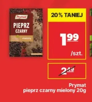 Pieprz czarny mielony Prymat promocja w API Market