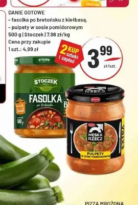 Fasolka po bretońsku z kiełbasą Stoczek promocja w Sedal