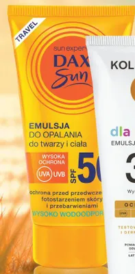 Emulsja do opalania do twarzy i ciała SPF 50 Dax Sun promocja w Dino