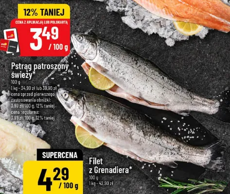 Pstrąg patroszony świeży promocja w POLOmarket