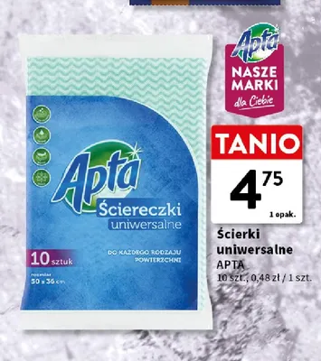 Ścierki uniwersalne Apta promocja w Intermarche