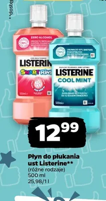 Płyn do płukania ust Listerine promocja w Netto