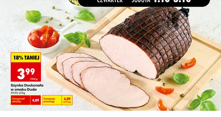 Szynka Doskonała w smaku Duda promocja w Biedronka