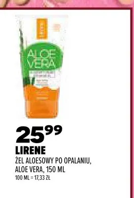 Żel aloesowy po opalaniu Lirene Aloe Vera promocja w Drogerie Natura