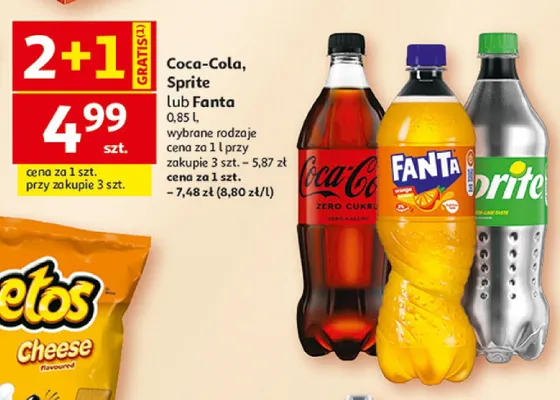 Napój gazowany Coca-Cola Zero Cukru promocja w Auchan