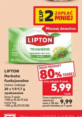 Herbata funkcjonalna Lipton promocja w Kaufland