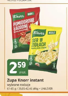 Zupa Knorr instant Nudle pomidorowe łagodne promocja w Marketvita