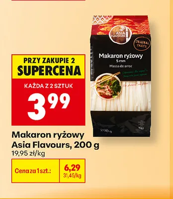 Makaron ryżowy Asia Flavours promocja w Biedronka