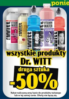 Napój Dr. Witt Vitamin Water promocja w TOPAZ