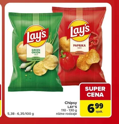 Chipsy Lay's Green Onion promocja w Carrefour Market