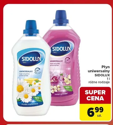 Płyn uniwersalny Sidolux promocja w Carrefour Market
