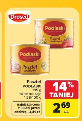 Pasztet z pomidorami Podlaski promocja w Carrefour Market
