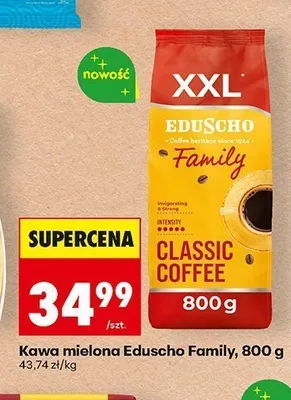 Kawa mielona Eduscho Family 800 g promocja w Biedronka