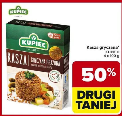 Kasza gryczana prażona promocja w Carrefour Market