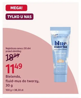 Fluid-mus do twarzy Bielenda promocja w Rossmann