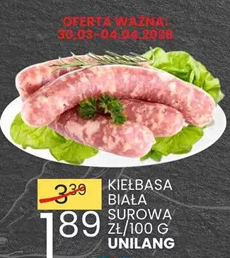 Kiełbasa biała surowa promocja w Wafelek