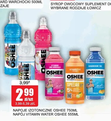 Napój witaminowy Oshee Vitamin Water promocja w Bingo