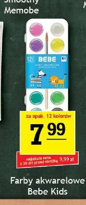 Farby akwarelowe Bebe Kids 12-pak promocja w Gram Market