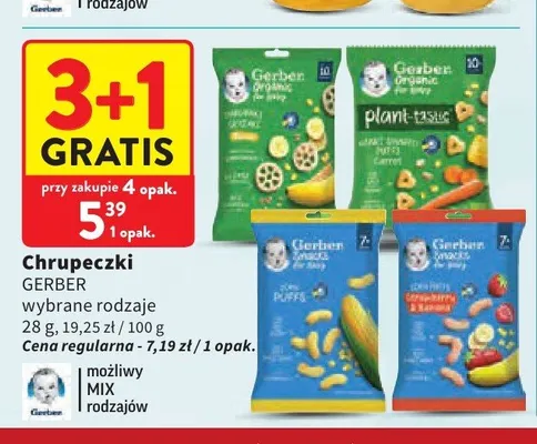 Chrupeczki Gerber promocja w Intermarche