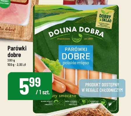 Parówki dobre Dolina Dobra promocja w POLOmarket