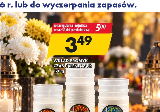 Wkład Promyk czas palenia 64h promocja w Prymus AGD